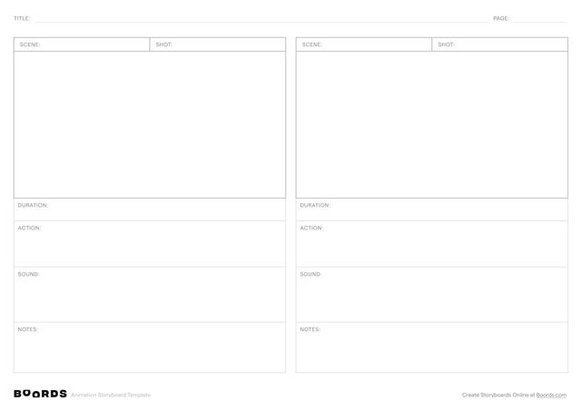 animation-storyboard-template-a4-2-panel-horizontal-alt