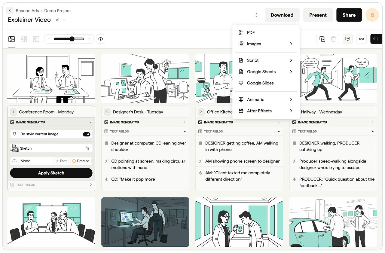 Free Documentary Script Template Boords