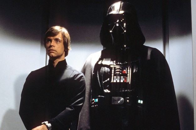 Luke Skywalker and Darth Vader
