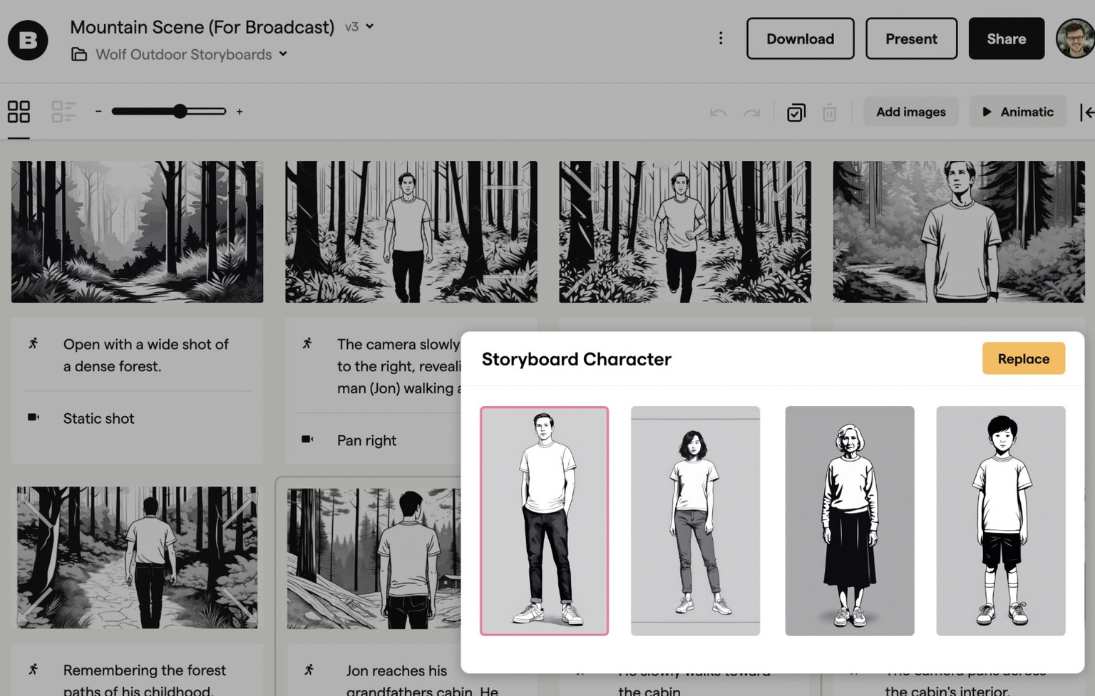 AI Character Creator Boords 2024-03-06 at 3.53.34 PM