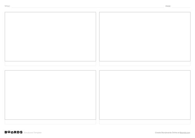 FREE Blank Storyboard Templates (Instant Download) Boords FREE Blank Storyboard Templates (Instant Download) Boords