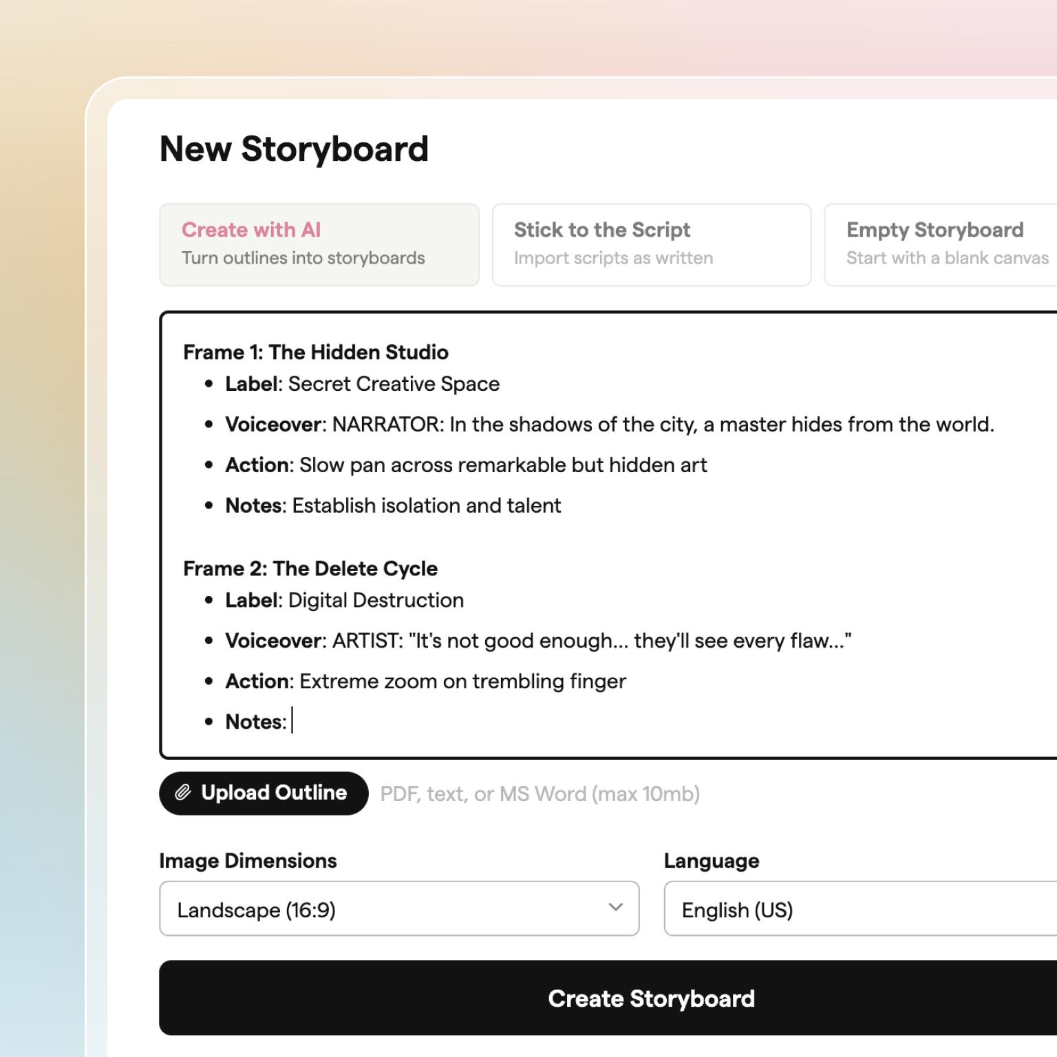 Free Storyboard Creator: Easily Create Storyboards Online | Boords