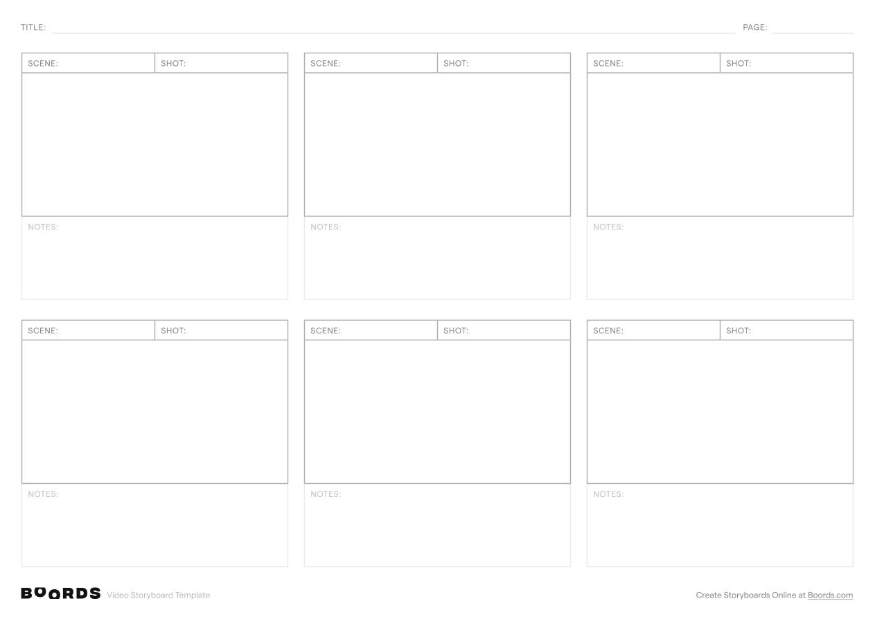 Animation Storyboard Templates (FREE Download) Boords Animation Storyboard Templates (FREE Download) Boords