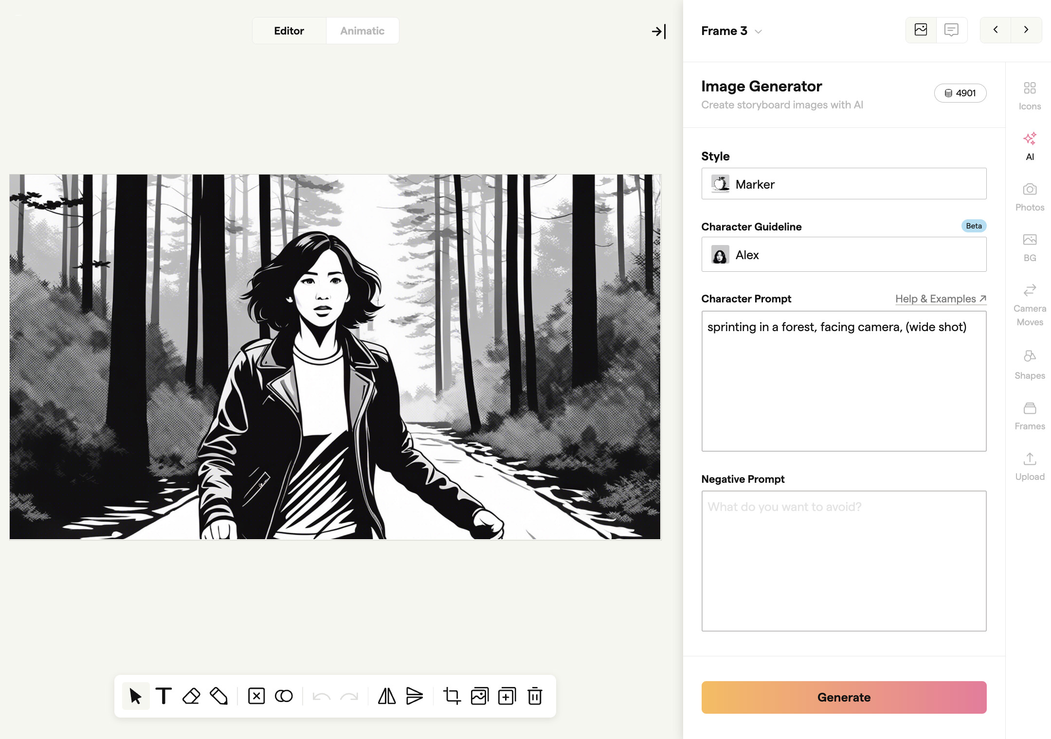 AI Storyboard Generator (FREE Storyboard AI) Boords
