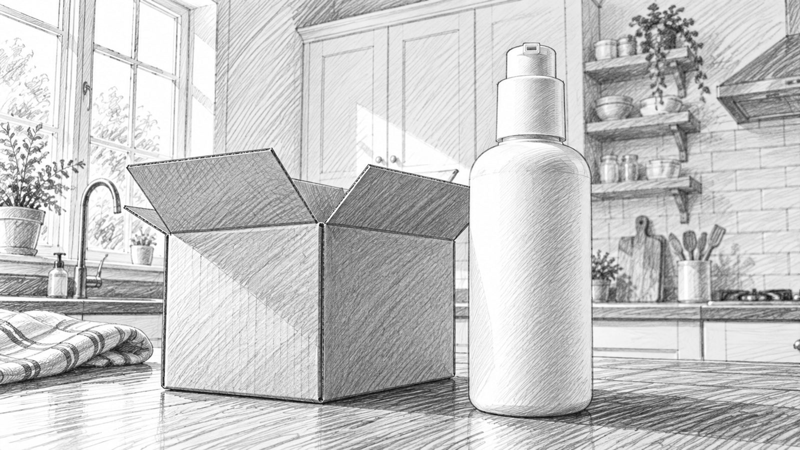 Packshot on the worktop